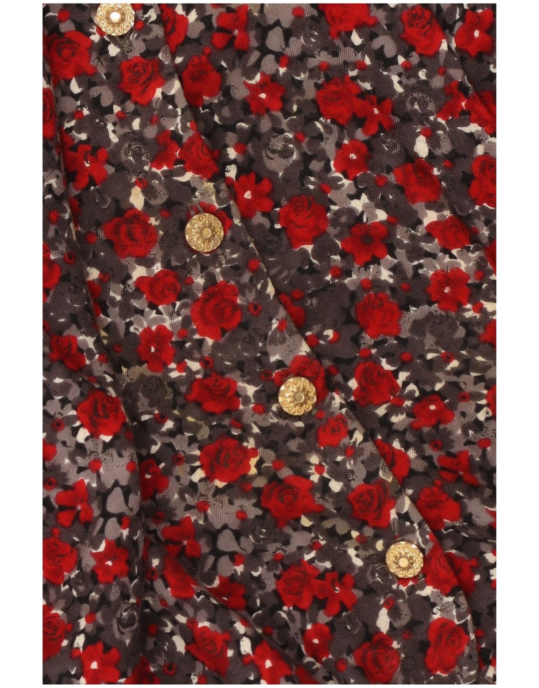 Premode Womens Front Tie Shirt Blouse UK 18 XL Red Floral