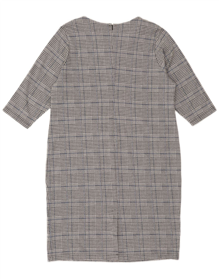 Marks & Spencer Dame 3/4 ærmet Shift Dress UK 22 3XL Grå ternet