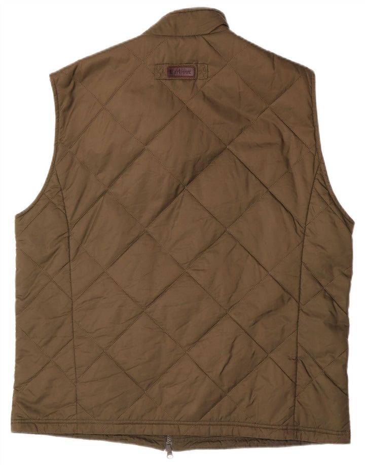 Gilet trapuntato da uomo Barbour UK 42 XL kaki poliammide