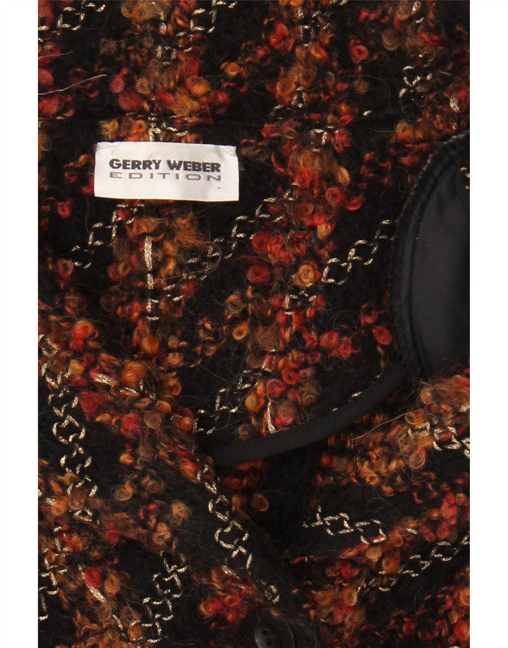GERRY WEBER Womens Blazer Jacket UK 14 Large Multicoloured Striped