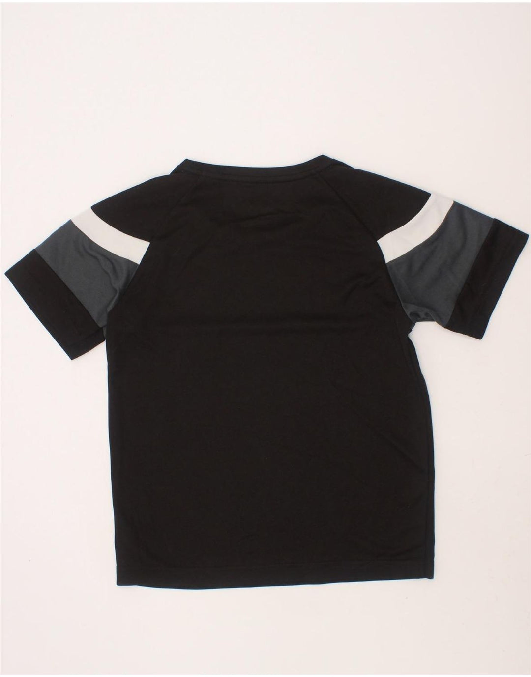 PUMA Boys T-Shirt Top 9-10 Years Medium Black Colourblock Vintage Puma and Second-Hand Puma from Messina Hembry 