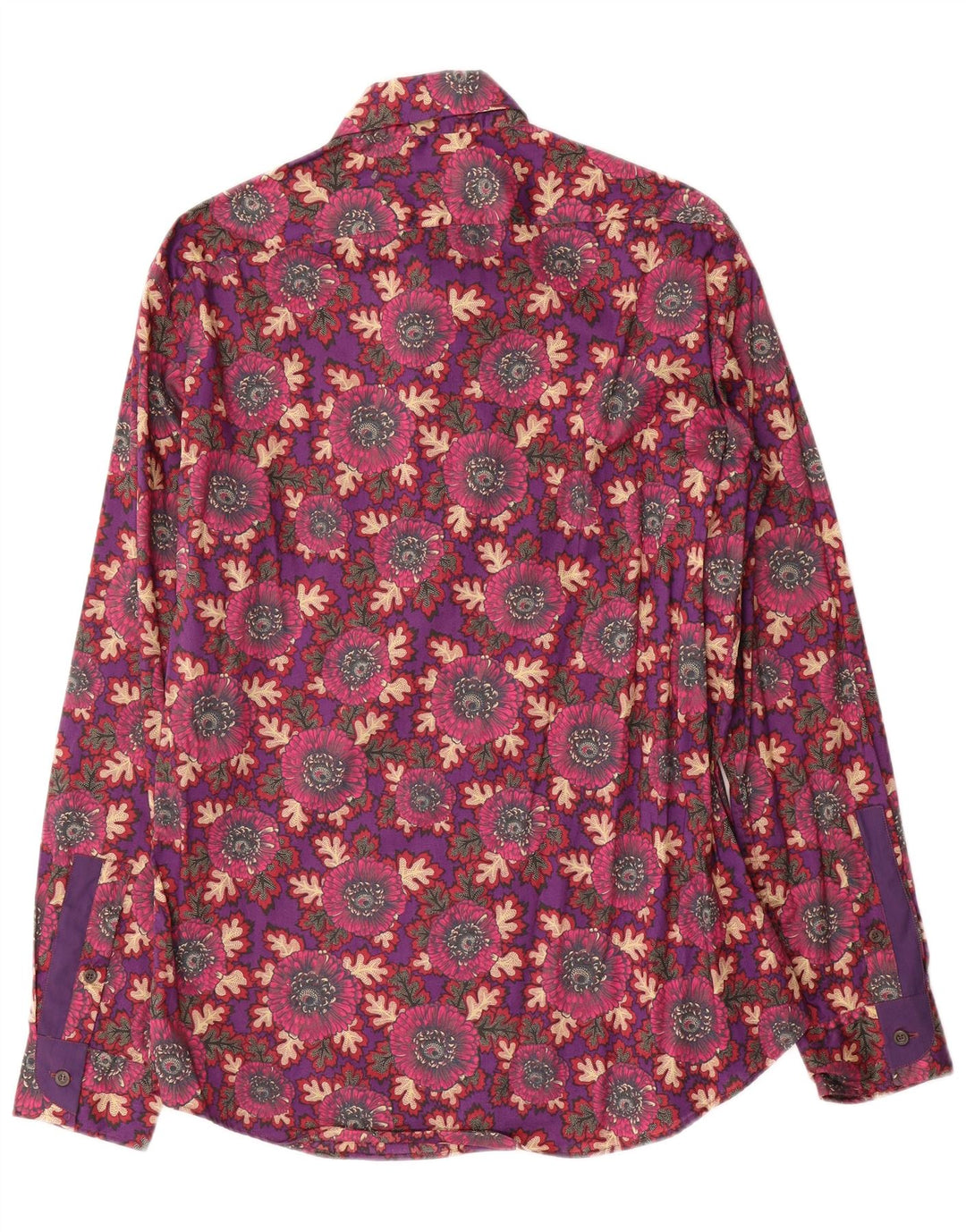 Ingram Mens Shirt Size 41 16 Large Multicoloured Floral Cotton