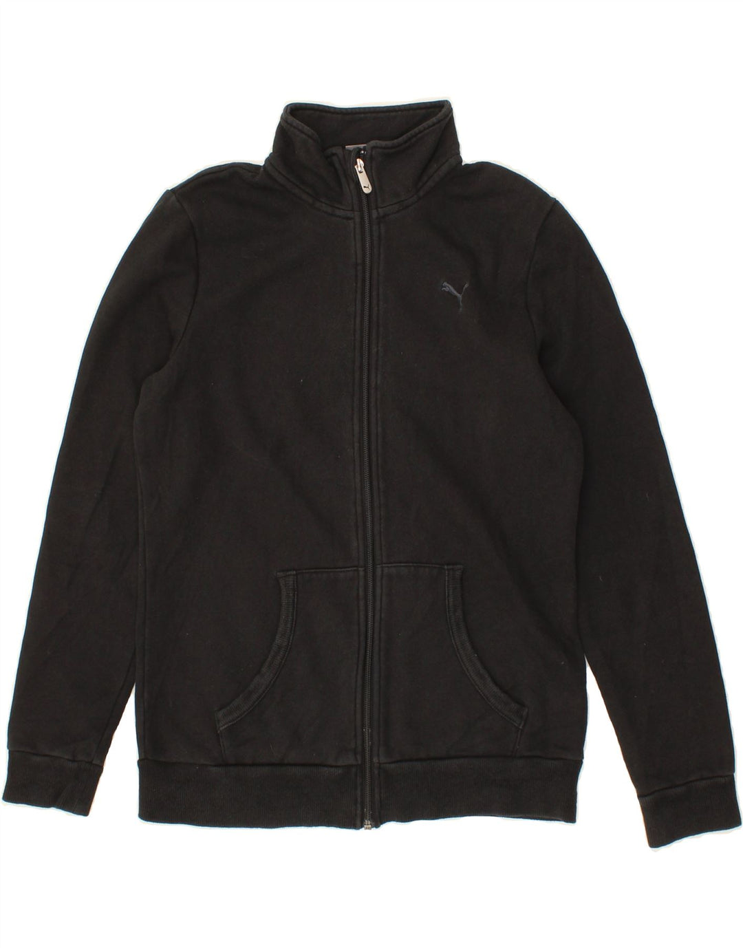 PUMA Womens Tracksuit Top Jacket UK 12 Medium  Black Cotton Vintage Puma and Second-Hand Puma from Messina Hembry 