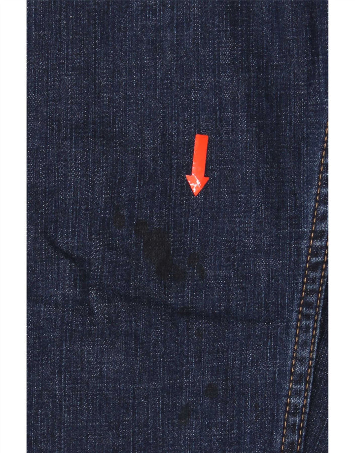 Marks & Spencer Herre Regular Fit Straight Jeans W38 L33 Blå Bomuld