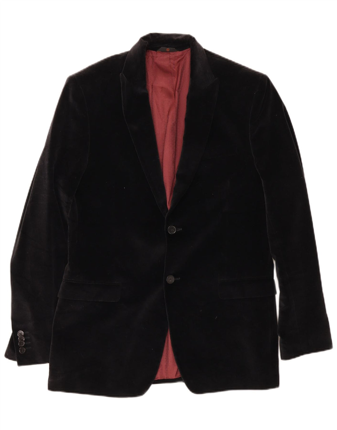 Giacca blazer in velluto da uomo Conbipel Studio a 2 bottoni IT 52 grande cotone nero