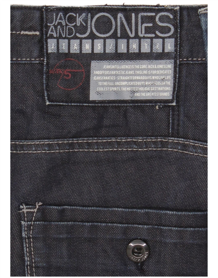 Jack & Jones Mens Cargo Straight Jeans W32 L33 Navy Blue