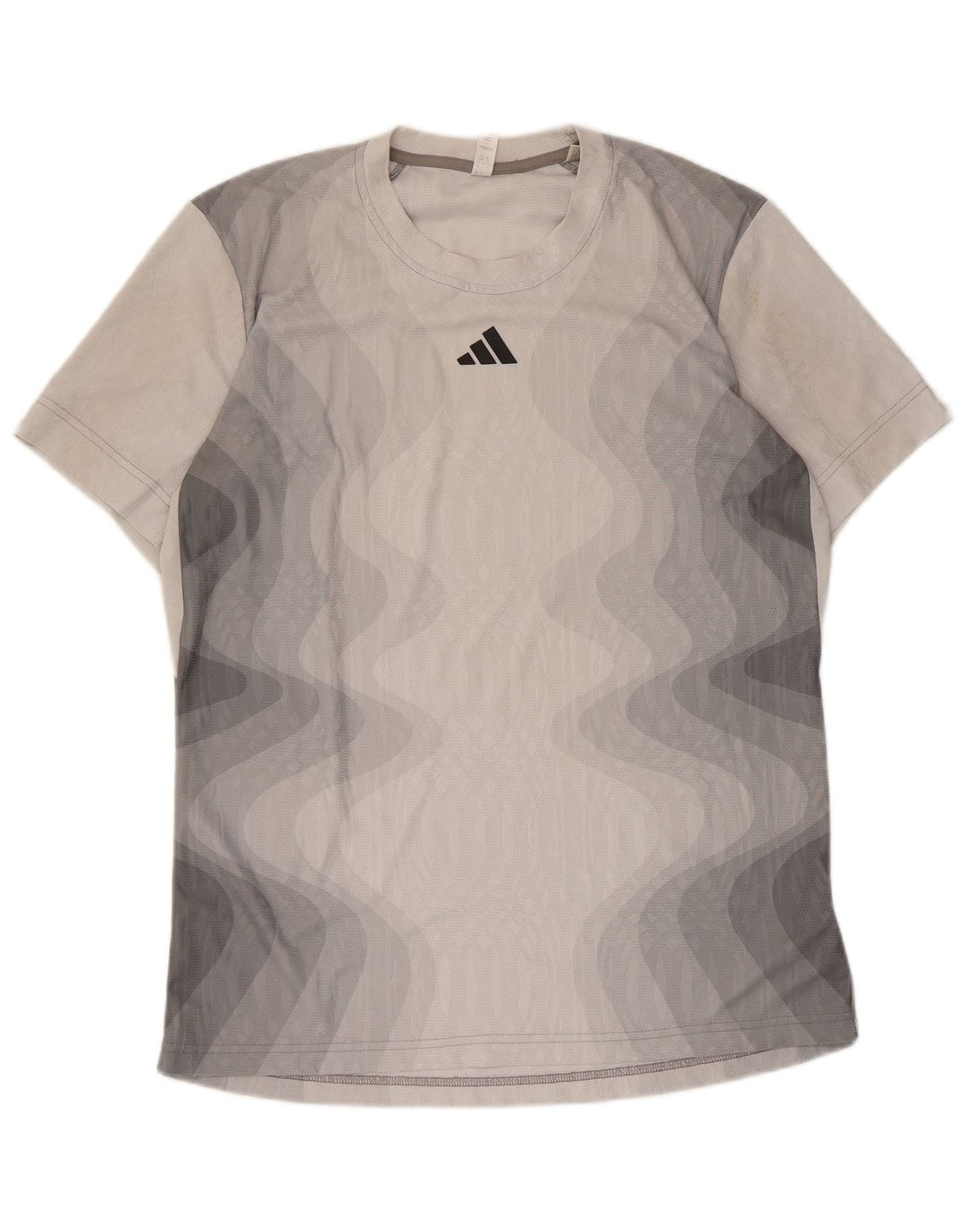 Adidas Mens T-Shirt Top Large Grey Tie Dye Polyester
