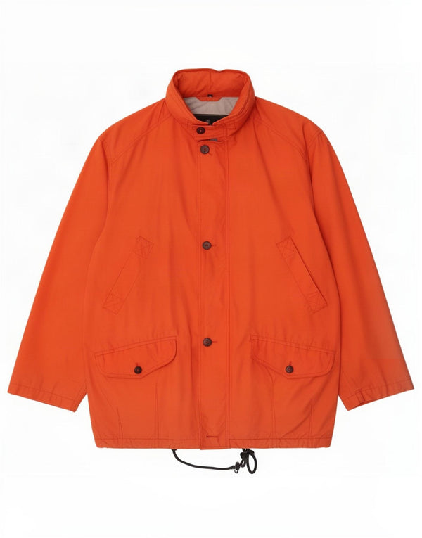 Ivy Oxford Chaqueta utilitaria con capucha para hombre UK 38 Algodón naranja mediano