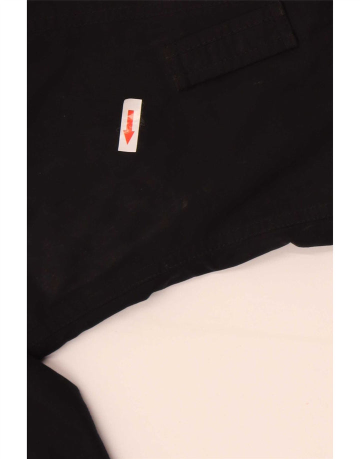 Barbour Womens Hooded Rain Jacket UK 14 Large Black Cotton