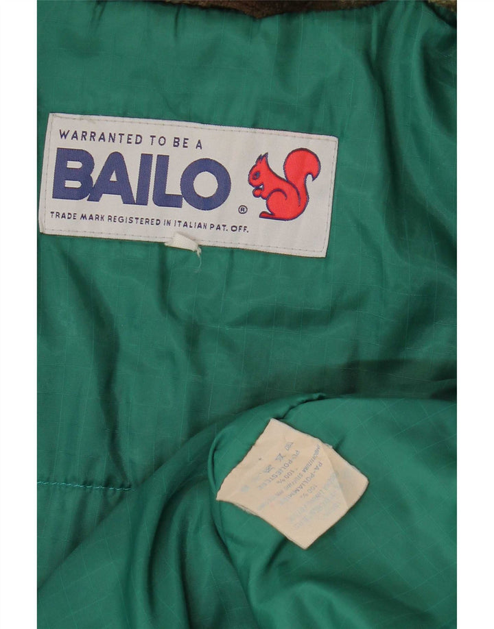Bailo Chaqueta polar para hombre UK 42 XL Poliéster a cuadros verdes