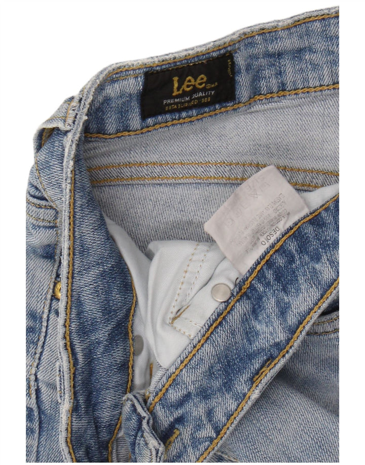 Lee Womens Desoto Bermuda Denim Shorts W29 Medium Blue Cotton