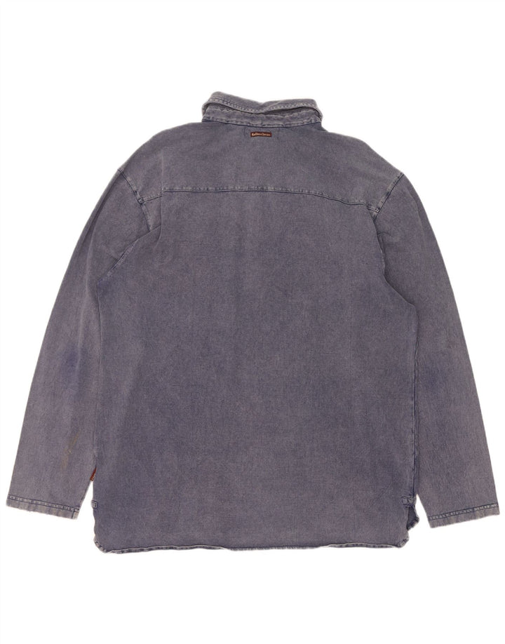 Marlboro Classics Herre Pullover Shirt 2XL Navy Blue Bomuld