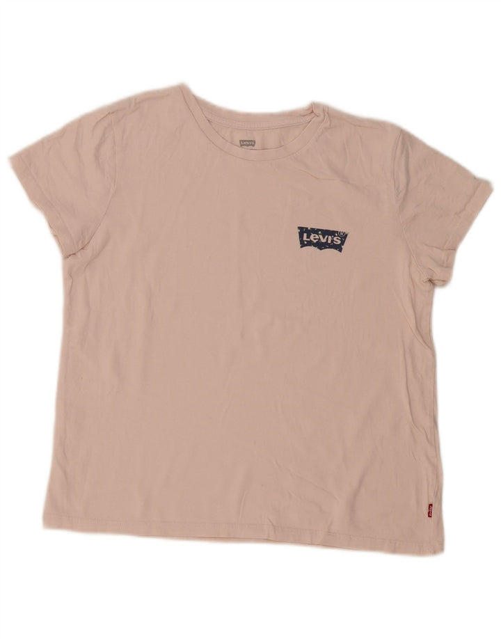 Levi's Womens T-Shirt Top UK 14 Medium Pink