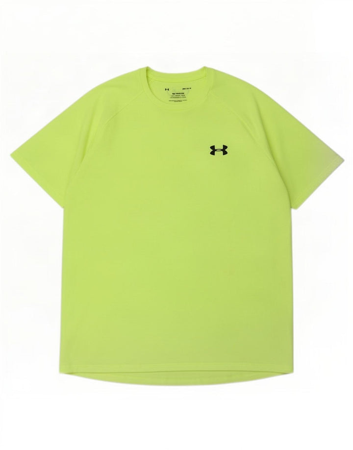 Under Armour Herre T-Shirt Top Medium Grøn