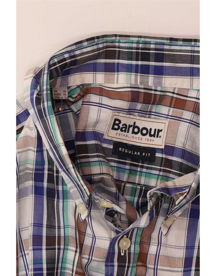 Camicia Barbour da uomo a maniche corte con vestibilità regolare XL a quadri multicolore
