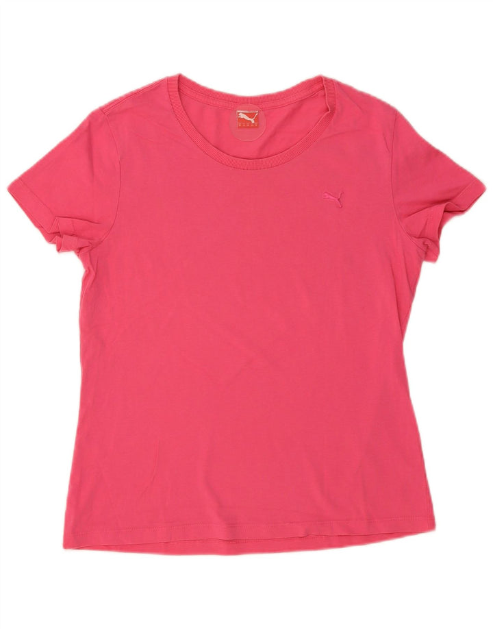 Puma Womens T-Shirt Top UK 16 Large Pink