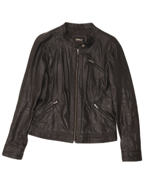 Only Chaqueta de cuero para mujer IT 38 XS Cuero negro
