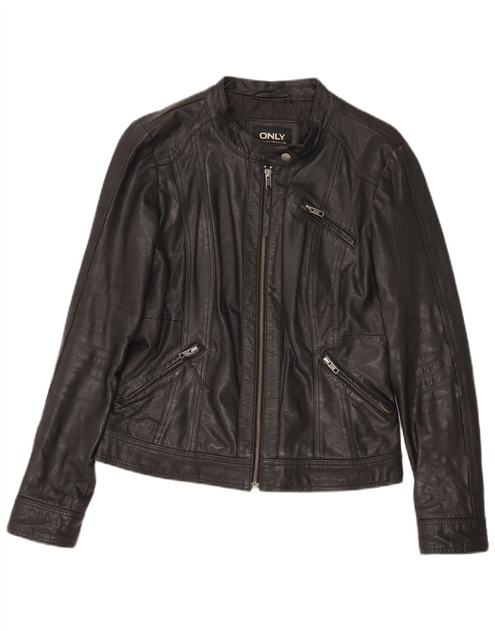 Only Chaqueta de cuero para mujer IT 38 XS Cuero negro