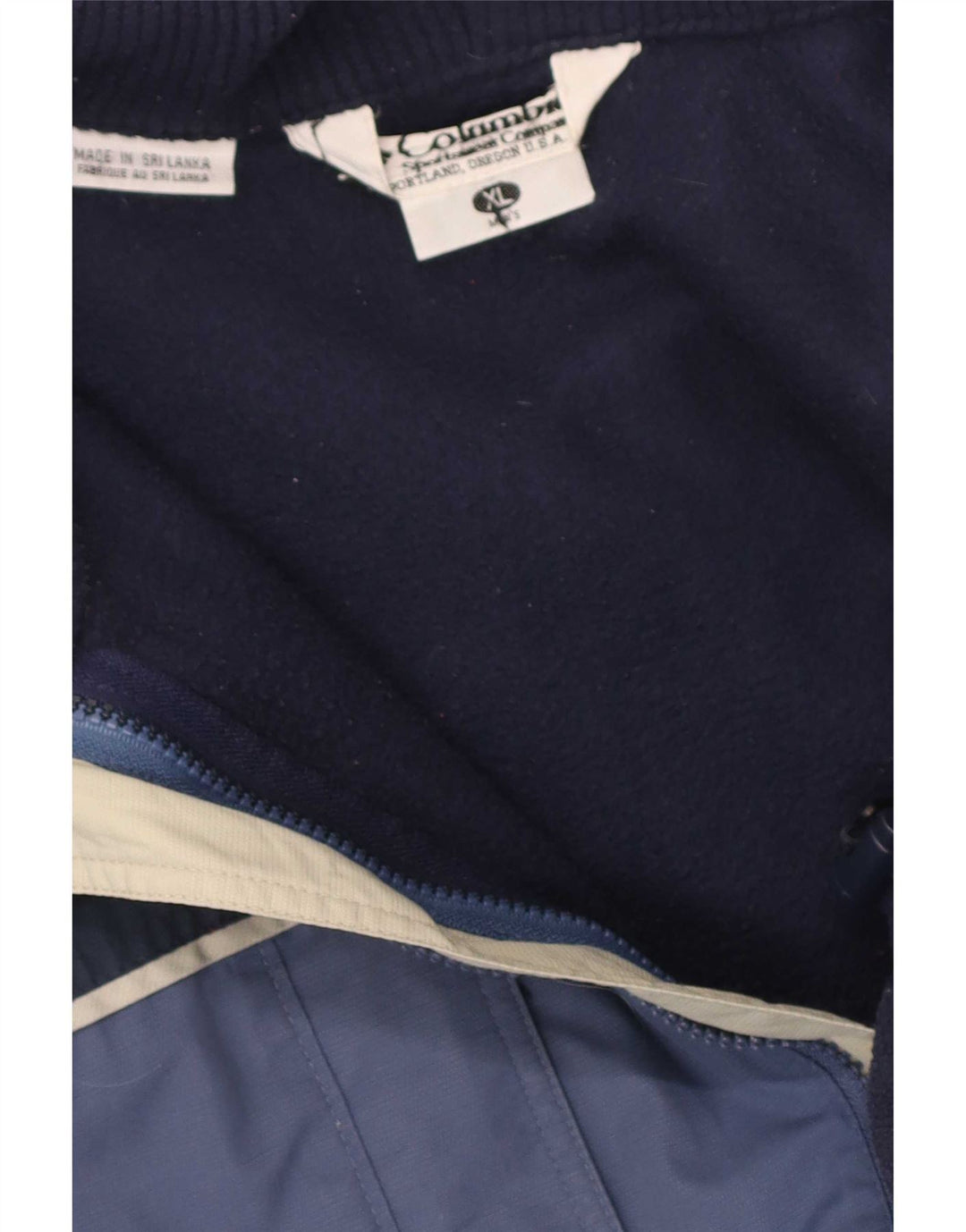 Columbia Mens Windbreaker Jacket UK 42 XL Blue Colourblock
