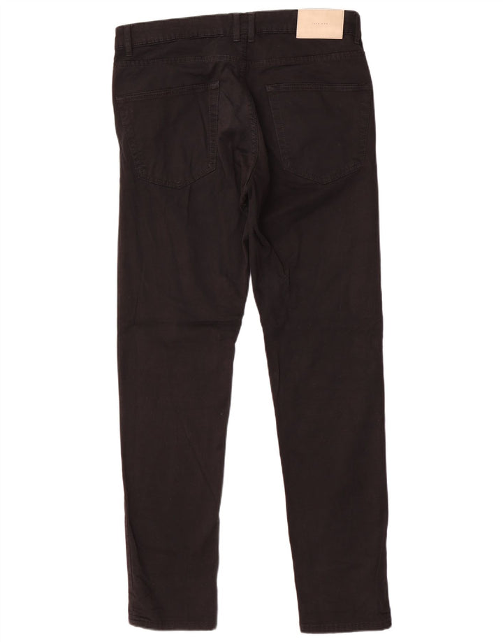 Zara Mens Slim Casual Trousers EU 40 Medium W31 L32 Black