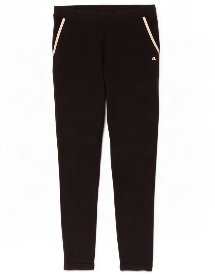 Champion Womens Tracksuit Trousers UK 14 Medium Black