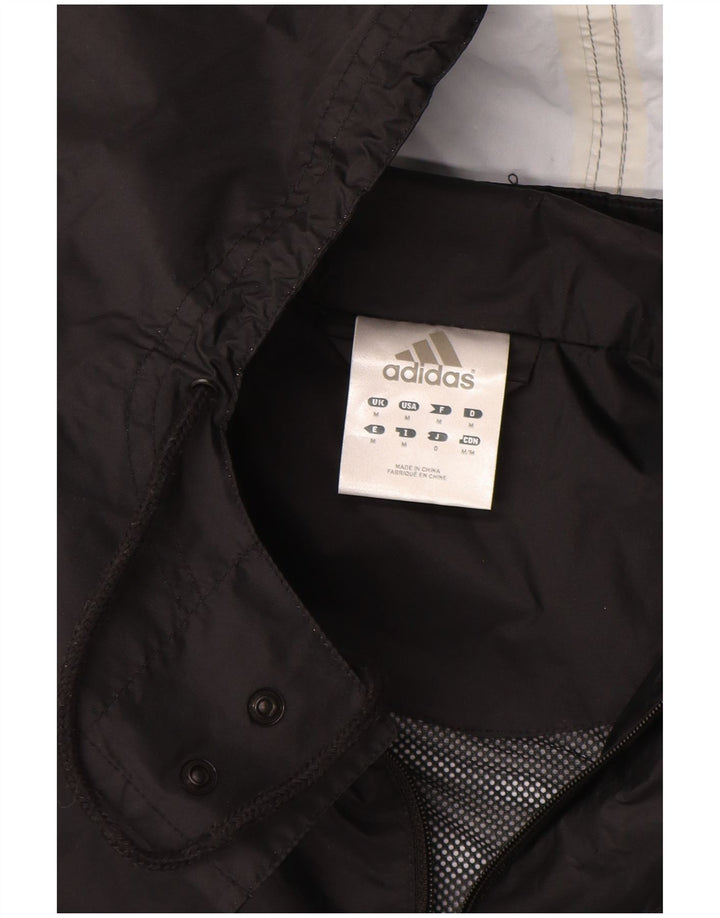 Adidas muška kišna jakna s kapuljačom UK 38 srednji crni poliamid