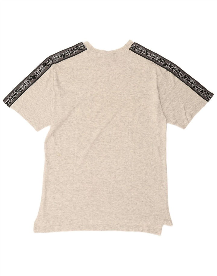 Asics Mens Graphic T-Shirt Top Large Grey Flecked