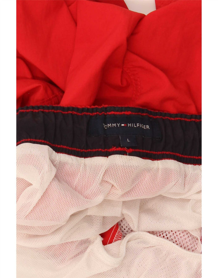 Tommy Hilfiger Mens Swimming Shorts Large  Red