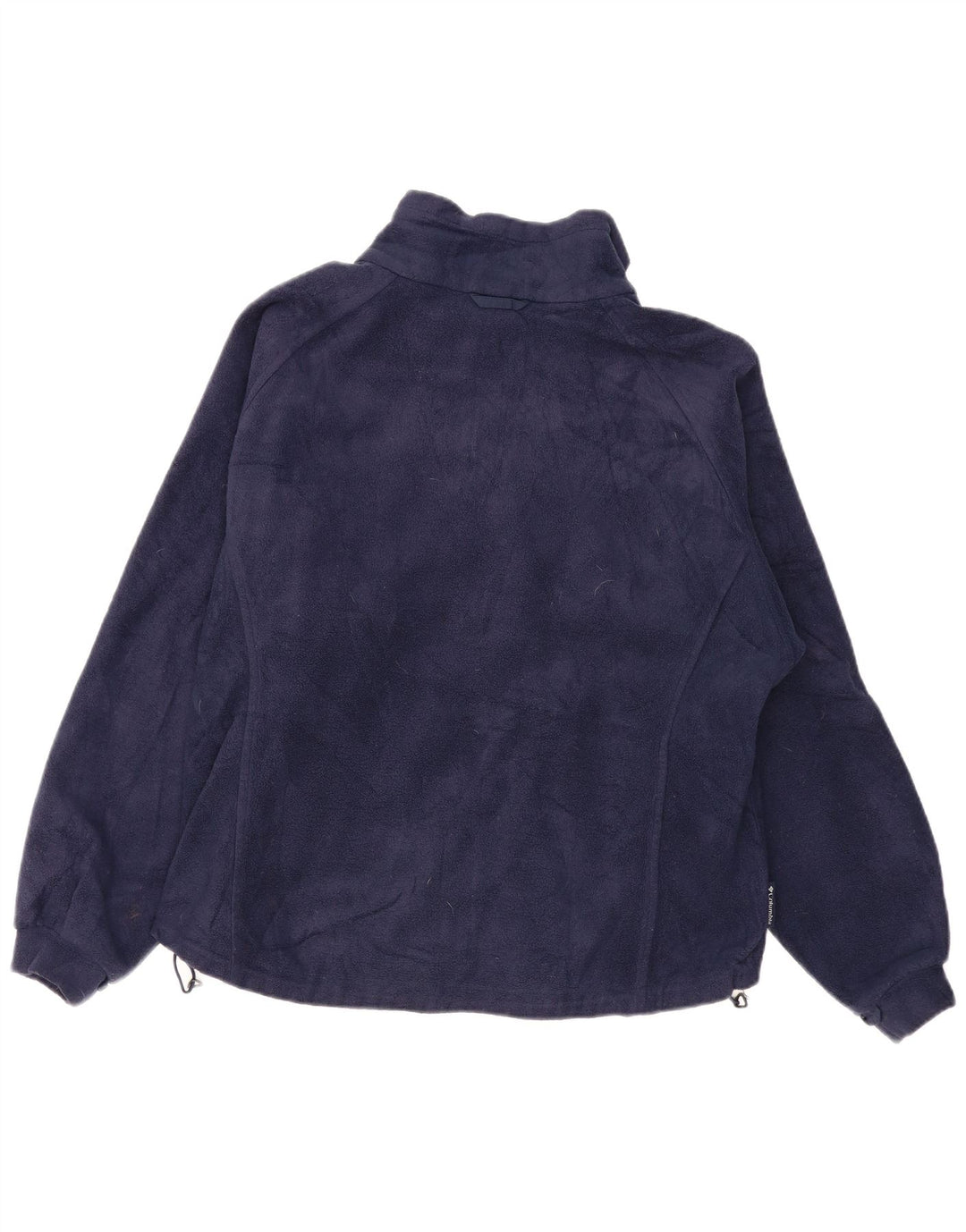 COLUMBIA Womens Fleece Jacket UK 18 XL Navy Blue Polyester