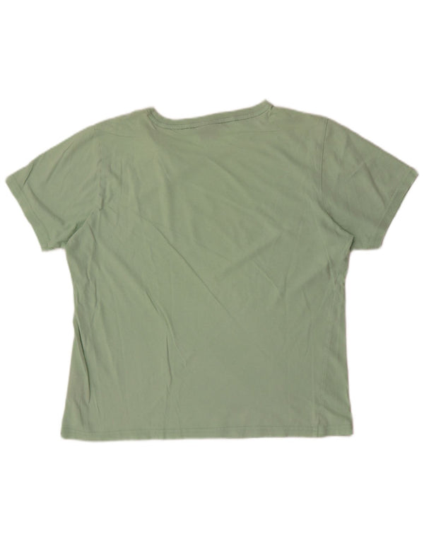 Bear Herre Grafisk T-Shirt Top Medium Grøn
