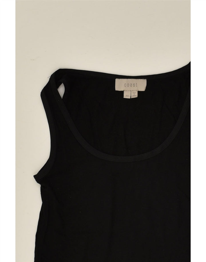 COAST Womens Vest Top UK 6 XS Black Rayon | Vintage Coast | Thrift | Second-Hand Coast | Used Clothing | Messina Hembry 