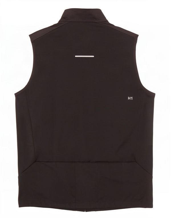 Giacca sportiva da uomo senza maniche Asics, media, in poliestere nero