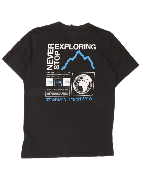 T-shirt grafica da uomo The North Face Top in cotone nero medio