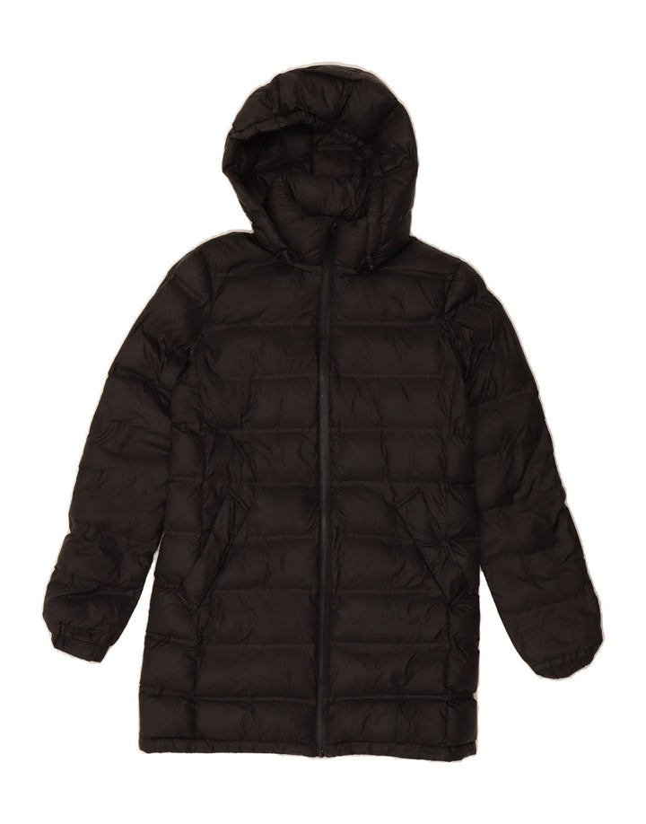 ZARA Womens Hooded Padded Coat UK 6 XS Black Polyamide Vintage Zara and Second-Hand Zara from Messina Hembry 