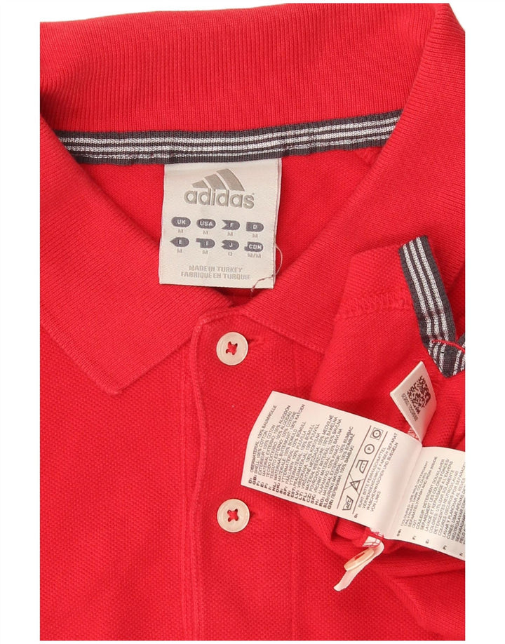 Adidas herre poloshirt Medium rød bomuld