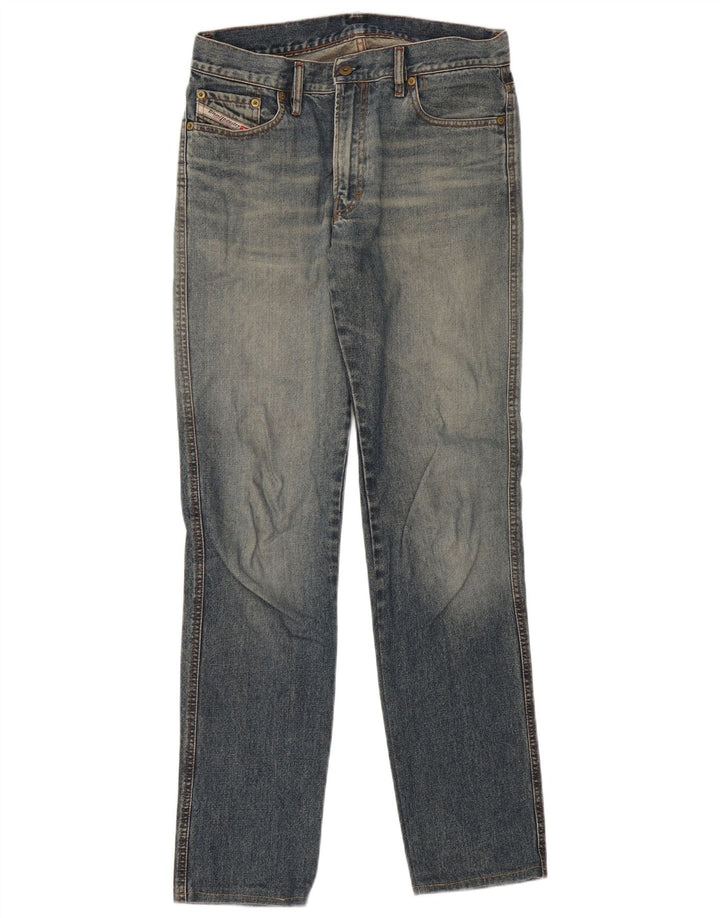 Diesel Mens Straight Jeans W31 L31 Navy Blue Cotton