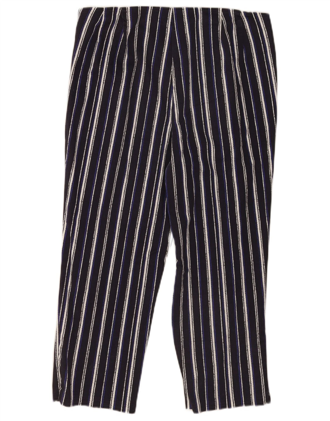 Marks & Spencer Dame Capri Bukser UK 12 Medium W30 L20 Navy Blue