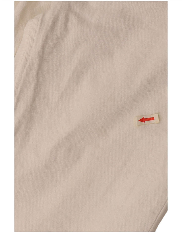 Massimo Dutti Dame Straight Jeans EU 40 Medium W30 L26 Hvid Bomuld