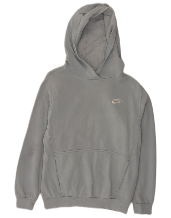 Felpa con cappuccio Nike Bambina 12-13 anni Large Blu Cotone