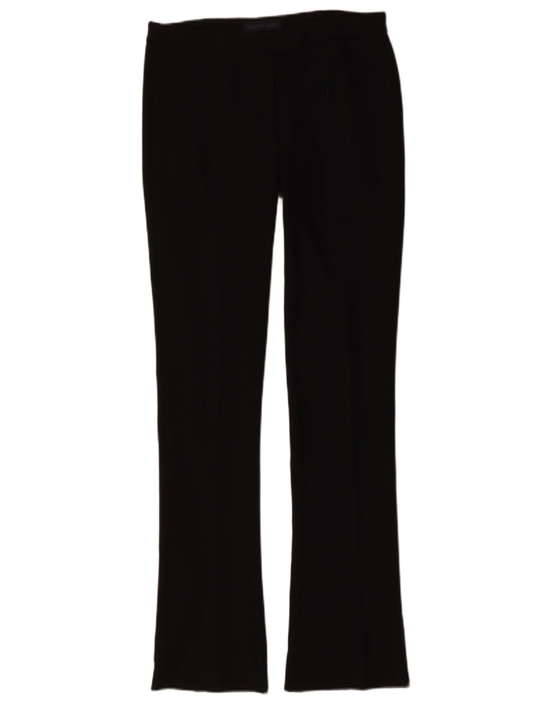 Trussardi Damen Bootcut-Anzughose IT 40 Small W30 L34 Schwarz Polyester