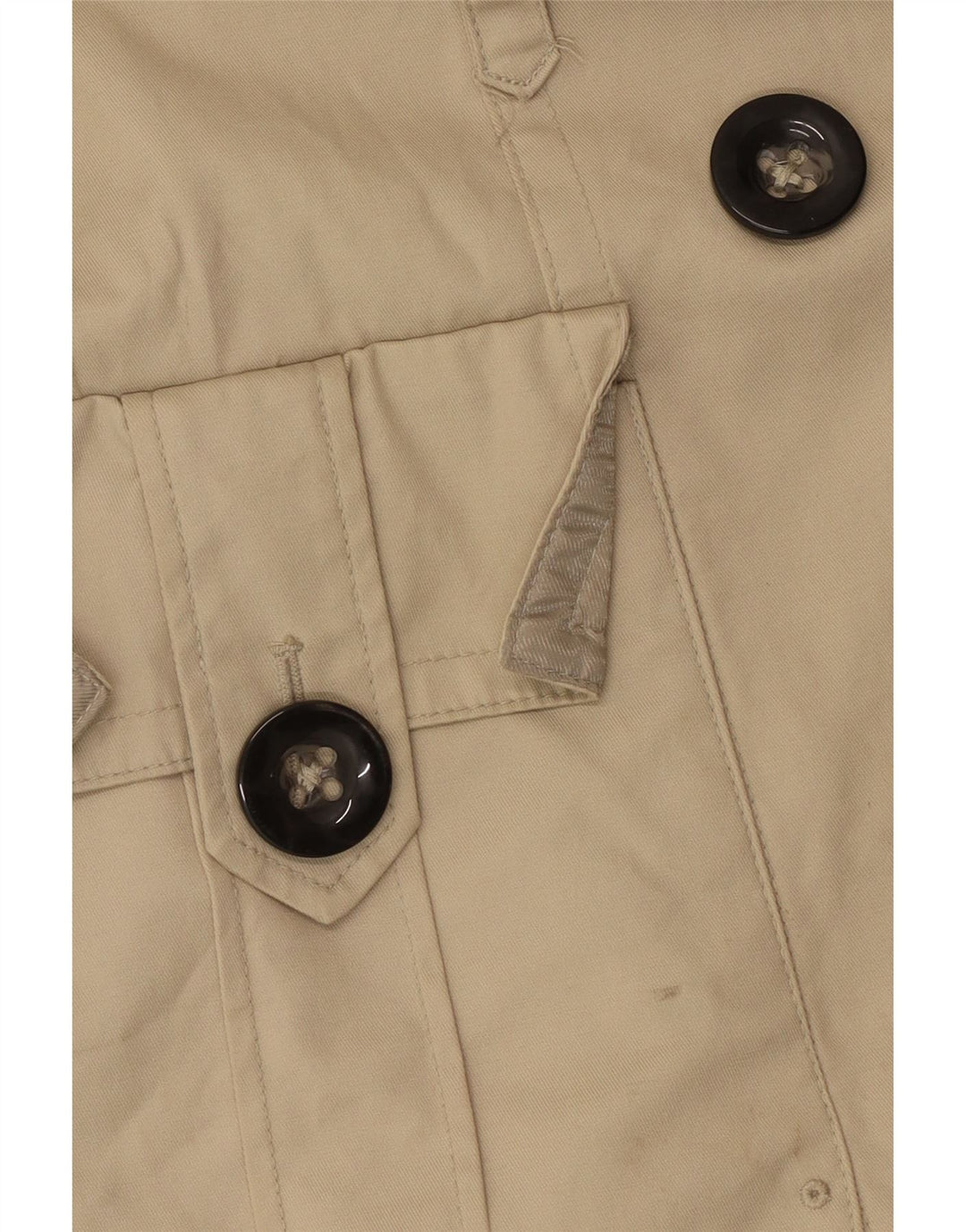 Zara Womens Trench Coat UK 14 Large Beige Nylon