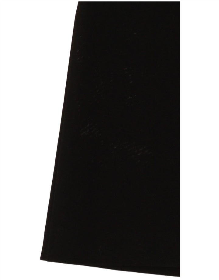 VINTAGE Womens Bootcut Chino Trousers Medium W30 L32 Black Polyester