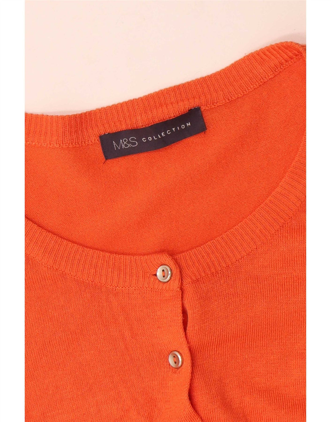 Marks & Spencer Womens Cardigan Sweater UK 18 XL Orange