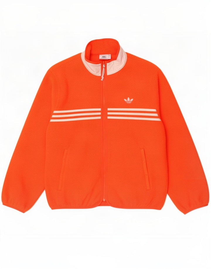 Ανδρικό Fleece Jacket Adidas UK 38 Medium Orange Polyester