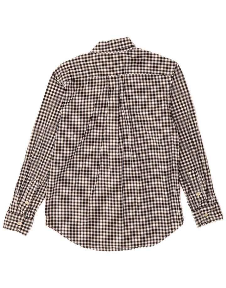 Ralph Lauren Boys Graphic Shirt 12-13 Years Medium  Black Gingham Cotton
