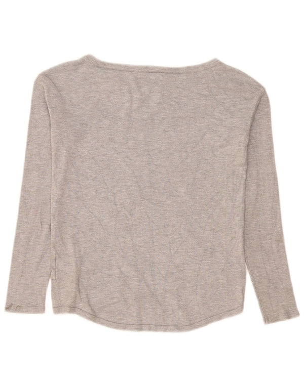 Guess Γυναικείο τοπ μακρυμάνικο UK 10 Small Grey Viscose