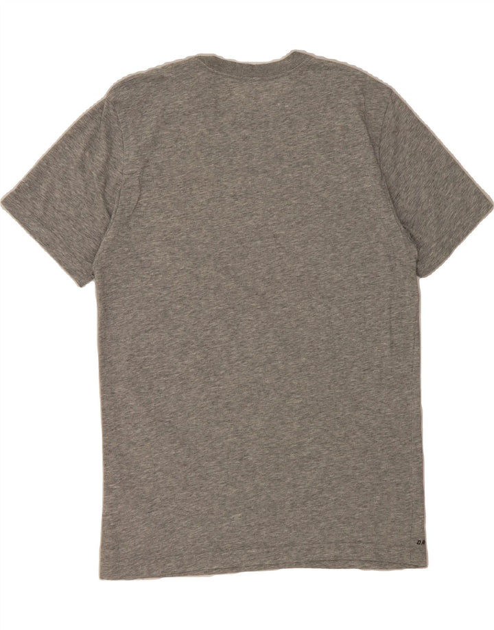 NIKE Mens Dri Fit Graphic T-Shirt Top Medium Grey Cotton Vintage Nike and Second-Hand Nike from Messina Hembry 
