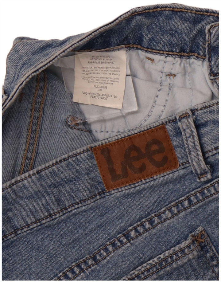 LEE Womens Denim Shorts US 12 Large W30  Blue Cotton