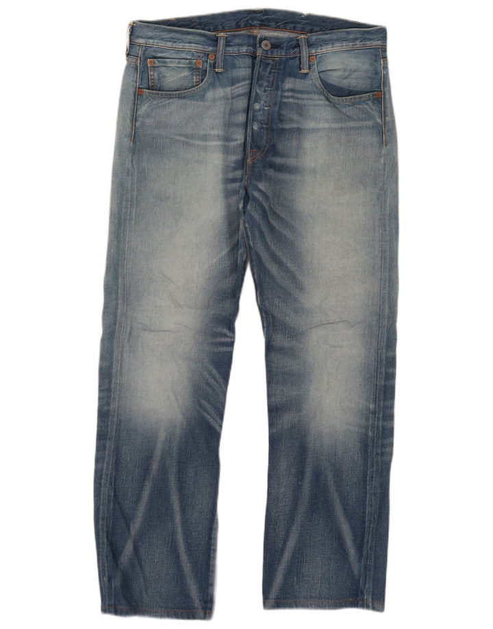 Levi's Mens 501 Straight Jeans W34 L28 Blue Cotton
