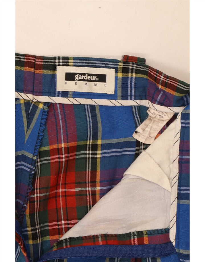 GARDEUR Womens Suit Trousers UK 12 Medium W28 L29 Multicoloured Check